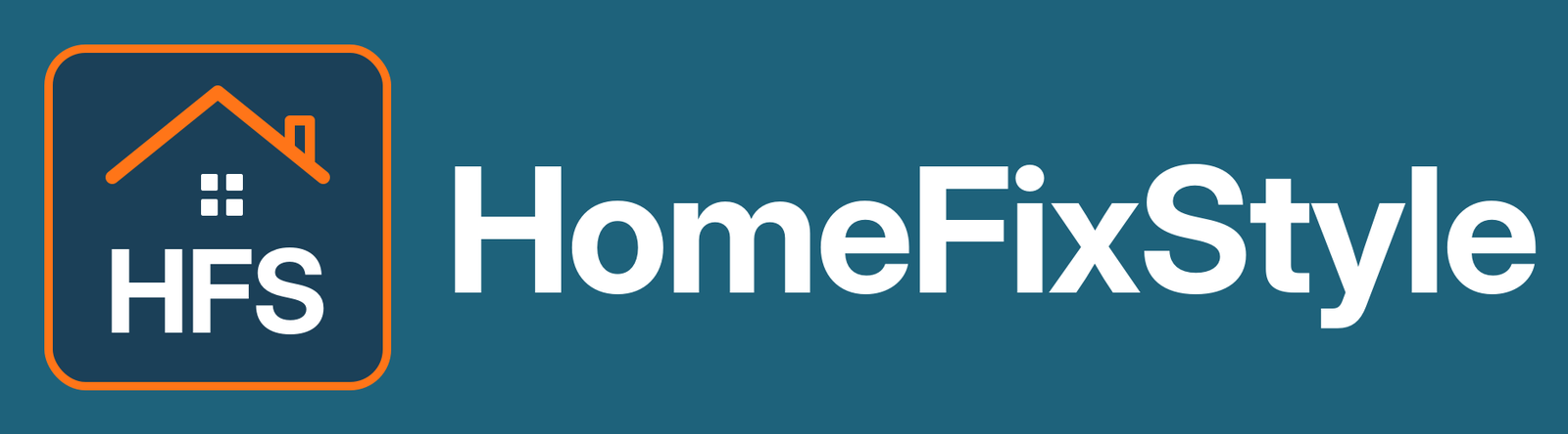 HomeFixStyle logo with HFS house icon